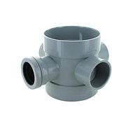 Wickes 110 x 40mm Short Boss Pipe Grey