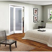 Wickes Ashton Internal Folding Door White Glazed 1 Lite 2 Door 2047mm x 1319mm