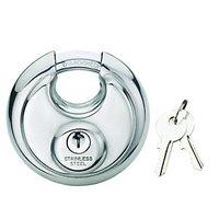 Wickes Disc Padlock Stainless Steel 70mm