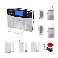 Wireless Wired Intruder Burglar LCD Voice GSM Alarm Home Alarma Security System Kit SMS Call Alarme 2 PIR 3 Door Sensor