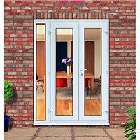 wickes upvc french doors 1490 x 2090 mm with 1 demi panel 300mm