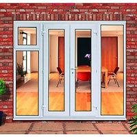 Wickes Upvc French Doors 8ft with 1 Sash 1 Side Panel 600mm