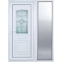 wickes medway 1 sidelight upvc door 2085 x 1520mm left hand hung