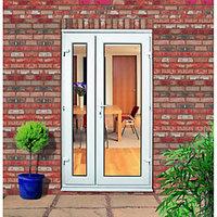 wickes upvc offset french doors 4ft with 1 demi panel 300mm