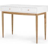 willow dressing table oak and white