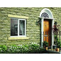 wickes timber casement window white 1045x1195mm rh side hung fixed lit ...