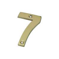 Wickes Door Number 7 Brass Plated