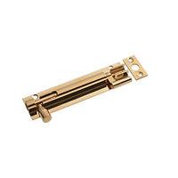 Wickes Necked Barrel Bolt Brass 102mm