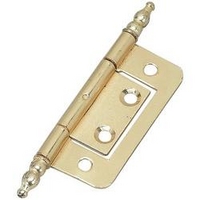 Wickes Finial Hinge Brass Plated 51mm 2 Pack