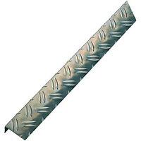 Wickes Checkerplate Aluminium Angle 53.6 x 29.5 x 1000mm