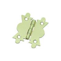 Wickes Butterfly Cabinet Hinge Electro Brass 51mm 2 Pack