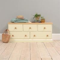 winchester painted 5 drawer lowboy