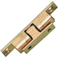 Wickes Double Ball Catch Brass 51mm 2 Pack