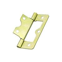 Wickes Flush Hinge Brass Plated 38mm 2 Pack