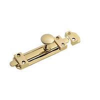 wickes heavy duty flat bolt polished brass finish 100mm