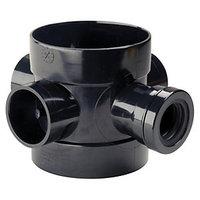 Wickes 110 x 32mm Short Boss Pipe Black