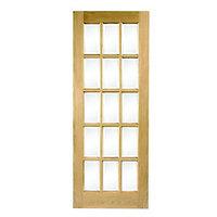 Wickes Hexham Internal Glazed Oak Veneer Door 1981 x 838mm