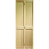 Wickes Skipton Internal Bi-Fold Door Clear Pine 4 Panel 1981x762mm