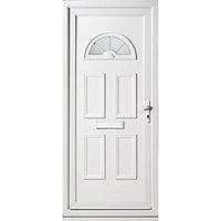 wickes carolina pre hung upvc front door set 2085 x 920mm left hand hu ...