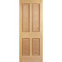 wickes denham internal fire door oak veneer 4 panel 1981x838mm