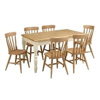 Winchester Painted 152cm (5ft) Table with 6 Chairs