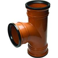 Wickes 110mm Terracotta 87.5 Deg Triple Socket Branch