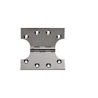 Wickes Parliament Hinge Polished Chrome Plated 102mm 2 Pack