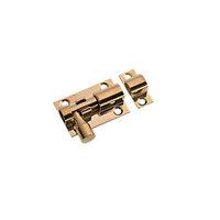 Wickes Barrel Bolt Polished Brass Finish 38mm