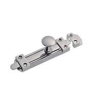 Wickes Heavy Duty Flat Bolt Chrome Finish 100mm