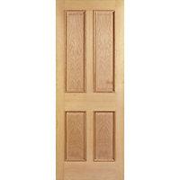 Wickes Denham Internal Oak Veneer Door 4 Panel 1981 x 762mm