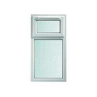 wickes upvc a rated casement window white 610 x 1010mm top hung obscur ...