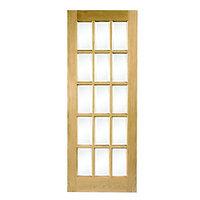 Wickes Hexham Internal Glazed Oak Veneer Door 1981 x 762mm