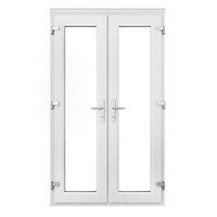 wickes upvc french door 4ft with chrome handles