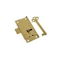 wickes cupboard lock with key brass 63mm