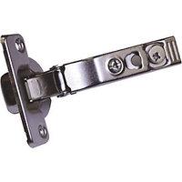 wickes 110 degree slide on cabinet hinge nickel plated 35mm 2 pack