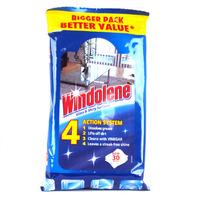 Windolene Glass And Shiny Surfaces Wipes 30 Pack