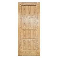 wickes marlow internal pre finished oak veneer door 4 panel 1981 x 686 ...