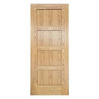 wickes marlow internal pre finished oak veneer door 4 panel 1981 x 762 ...