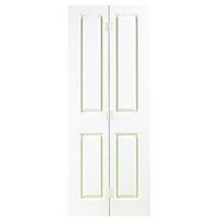 Wickes Stirling Internal Bi-Fold Door White Smooth Moulded 4 panel 1981x762mm