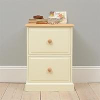 winchester painted 2 drawer filing cabinet