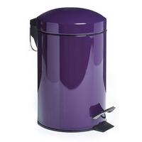 Wilko Dome Pedal Bin Small Purple