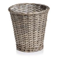 Wilko Willow Waste Paper Bin Grey