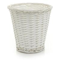 Wilko Willow Waste Paper Bin White