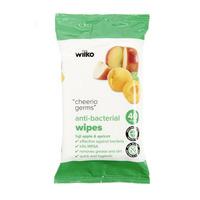 Wilko Antibacterial Wipes Fuji Apple and Apricot 40pk