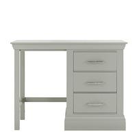 willersey single pedestal dressing table grey