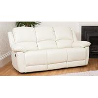 Wilton 3 seat reclining sofa cream