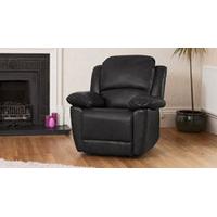 Wilton reclining armchair black