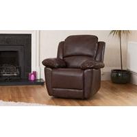Wilton reclining armchair brown
