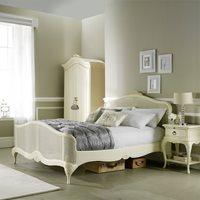 willis gambier ivory parisian style wooden bed frame superking