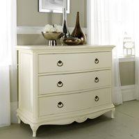 WILLIS & GAMBIER IVORY FRENCH INSPIRED 3 DRAWER CHEST